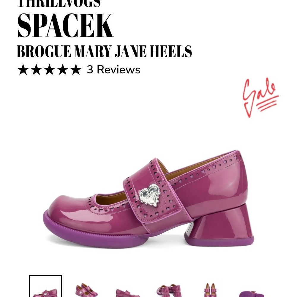 ***ISO*** John Fluevog Pink SPACEK Brogue Mary Jane Heels